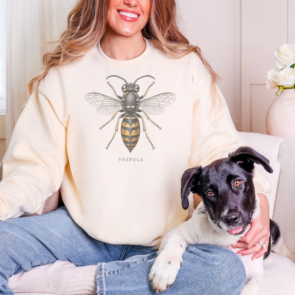 Vespula Wasp Pinned Overhead Specimen Sweatshirt